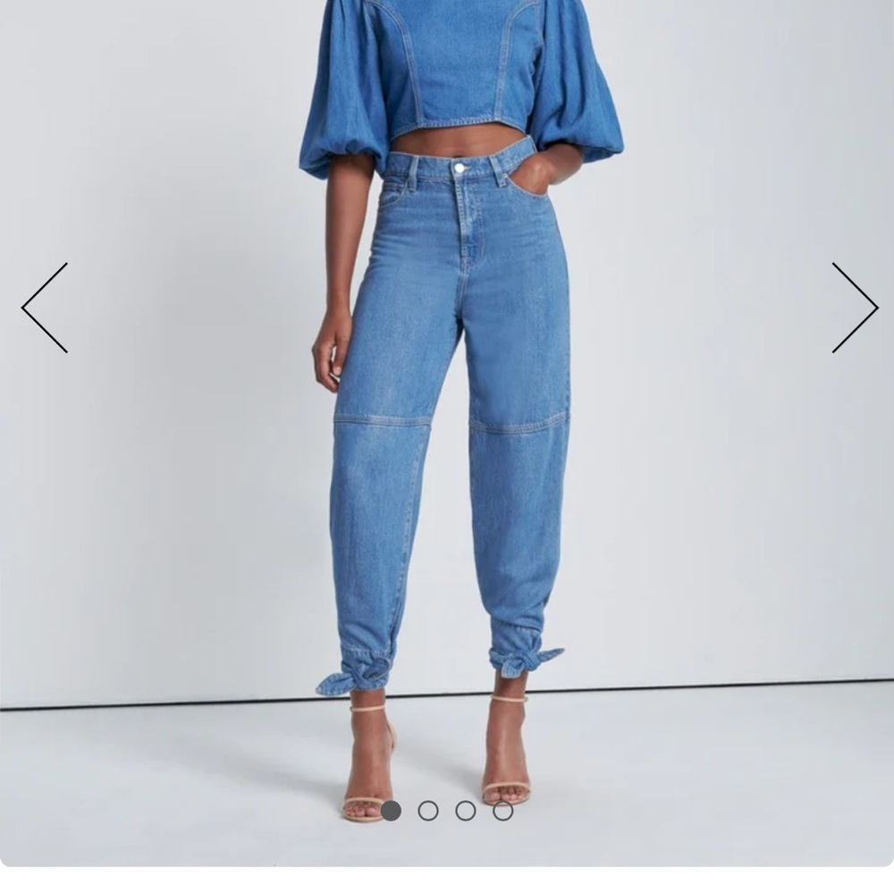 NWT 7 For All ManKind Tapered Ankle Tie Jeans Size 27